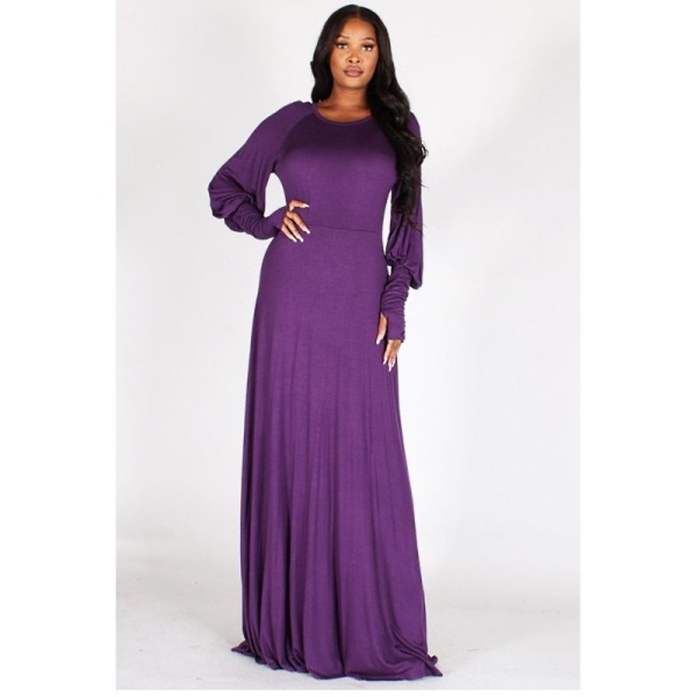 Witchy Purple Maxi Dress